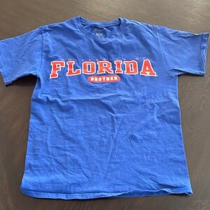 Champion University of‎ Florida Brother Blue Tee with Orange   and White Print